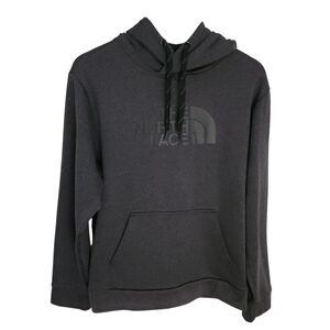 The North Face Men’s Heathered Charcoal Logo Fleece Pullover Hoodie M - like new